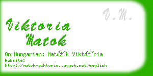 viktoria matok business card